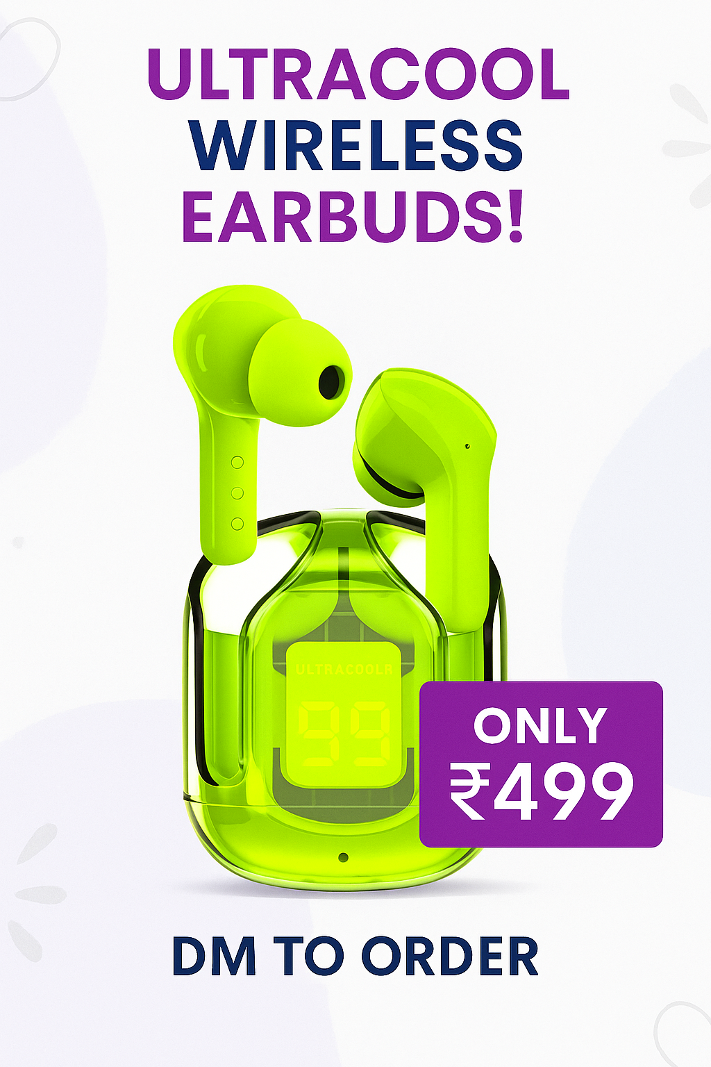 Ultrapod Transparent Earpod True Wireless Bluetooth
